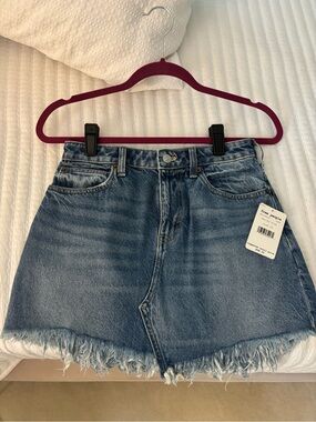 Free People size 25 Denim Bailey Blue mini skirt